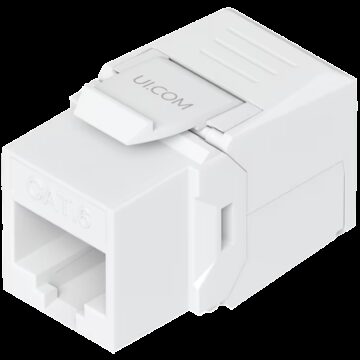 Ubiquiti UniFi  UACC-Keystone-Jack-C6 keystone for terminating a Cat6 Ethernet jack without the use of a punch-down or crimping too, (12) Keystone Jacks per pack