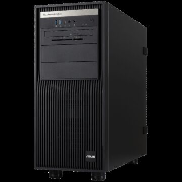 ASUS Workstation barebone ExpertCenter Pro ET500I W8-D Intel Core Ultra Processors (Series 2), Intel W880 chipset, LGA1851, 4x ECC/nonECC UDIMM, 3x M.2, 4x SATA, 2x SlimSAS (NVMe+SATA), (4x storage bays), 1x RTX GPU 2-slot, 2x 2.5Gbps LAN, 750W gold