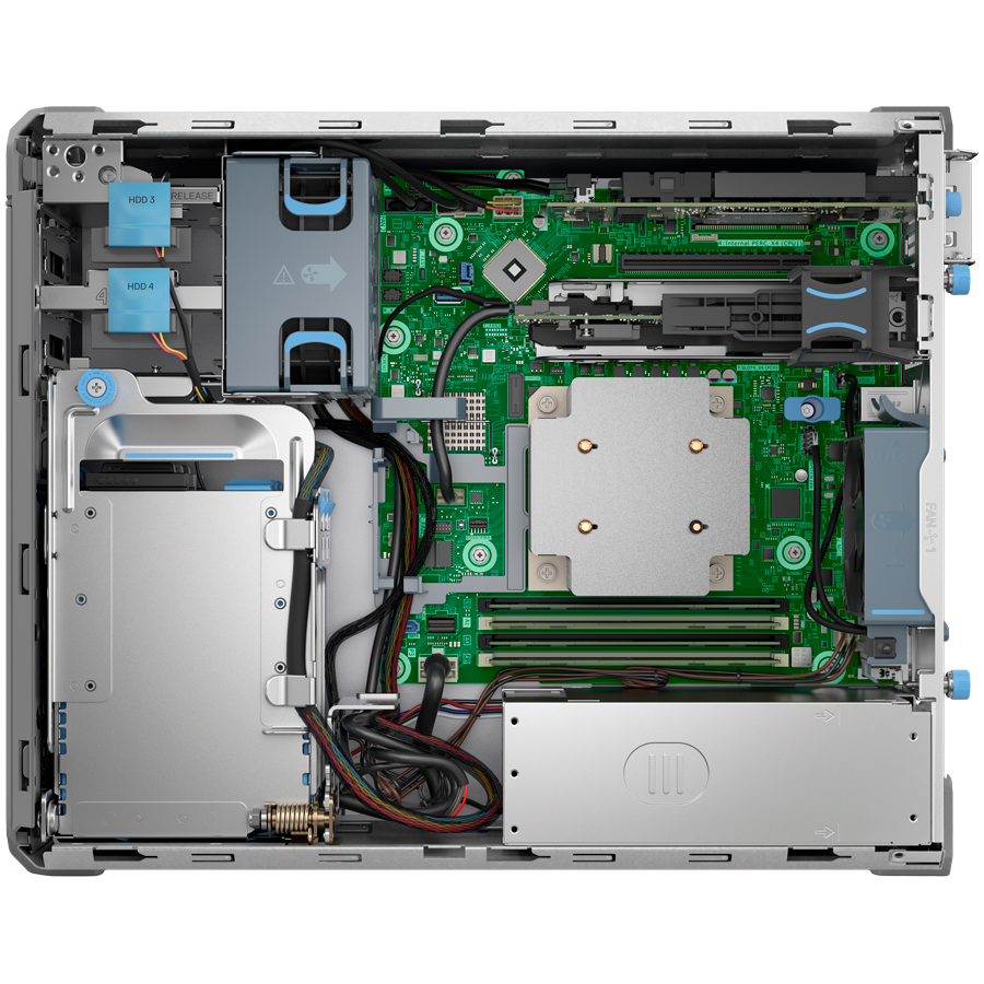 DELL EMC PowerEdge T160, 3x3.5"+ 2x2.5" Cabled HDD, Intel Xeon 6325P (3.5G, 4C/8T, 12MB, Turbo, 55W), 32GB UDIMM ECC 5600MT/s, 2x 480GB SSD SATA, PERC H355, iDRAC9 Enterprise, 300W PS, BCM 5720 DP 1Gb On-Board LOM, No OS, 3Y NBD - Slika 5