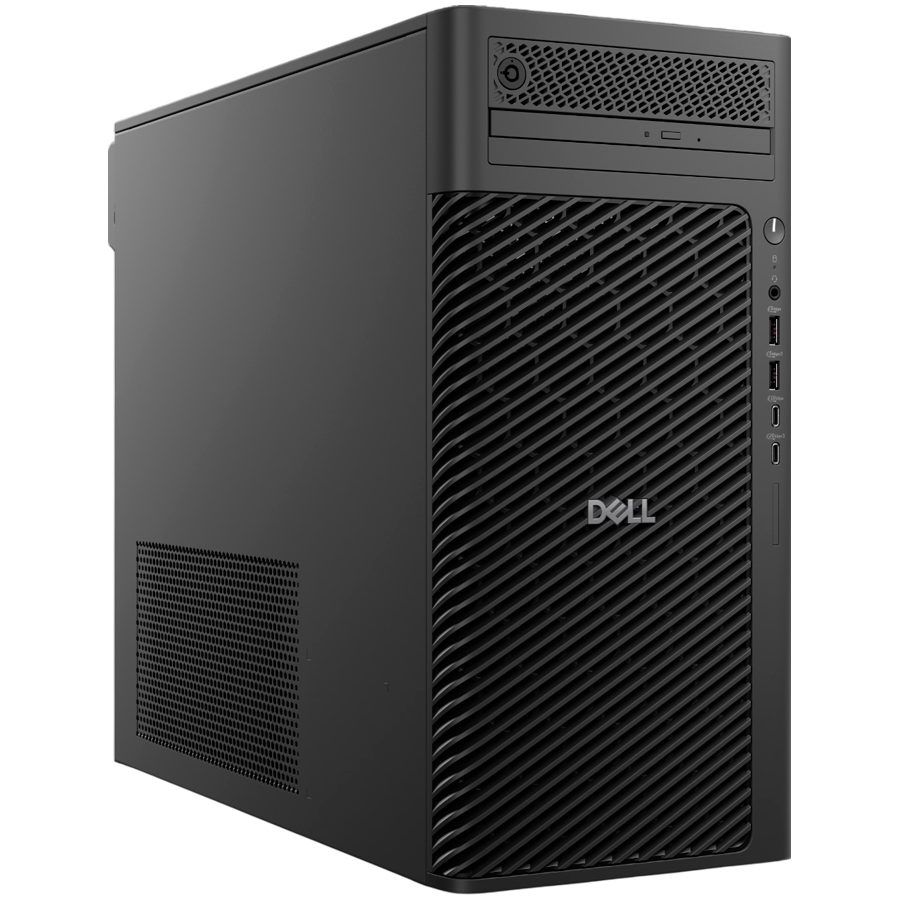 DELL PRO MAX T2 Tower, 1500W, Intel Core Ultra 7 265K (30 MB cache, 20 cores, 20 threads, 3.3 GHz to 5.5 GHz, 125W), 2x16GB DDR5 5600 MT/s, M.2 1TB SSD TLC PCIe gen4, 2xDP, 3xUSB-C,1xTB4, 6xUSB-A, RJ-45, CR, Mouse/Kb, Win11 Pro, 3Y PS NBD