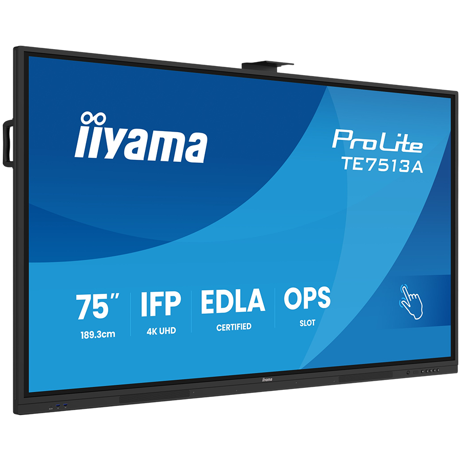 Iiyama Prolite TE7513A-B2AG 75''UHD VA 3840x2160 400cd 1200:1 8ms Android 1, 8/128GB, 40-Points, VGA, HDMI 2x HDMI-out 2x USB-C, Audio mini-jack and Optical Out (S/PDIF), USB Touch Interface, Landscape mode, Media Play USB Ports, AntiGlare Glass,LAN - Slika 5