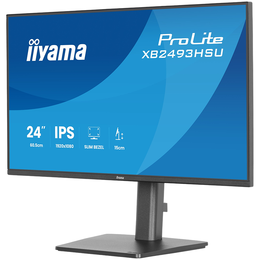 IIYAMA Monitor LED XB2493HSU-B1 23.8" IPS 1920x1080 120Hz, 16:9. 350cd, 1500:1, 1ms, HDMI, DP, USB HUB, Full Ergo, Pro - Slika 3