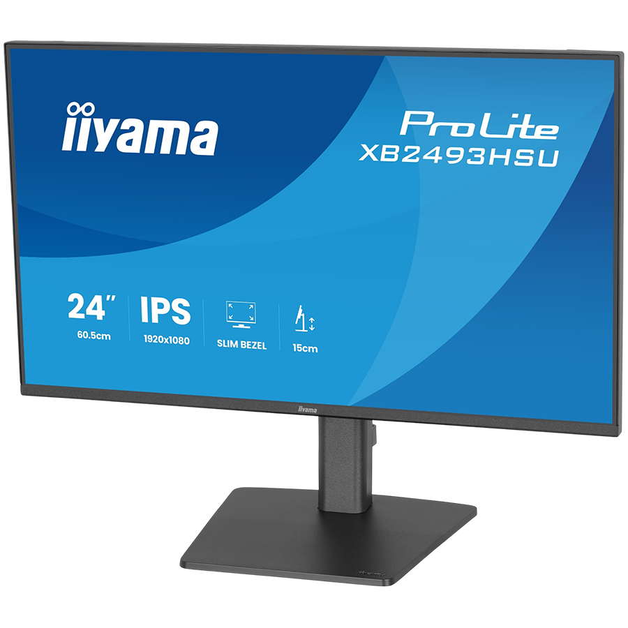 IIYAMA Monitor LED XB2493HSU-B1 23.8" IPS 1920x1080 120Hz, 16:9. 350cd, 1500:1, 1ms, HDMI, DP, USB HUB, Full Ergo, Pro - Slika 4