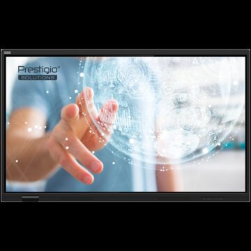 PRESTIGIO SOLUTIONS Multiboard 65-inch Light Series Gen 7, Android 14, Google EDLA, AI button, 8/128GB, 50TP, black