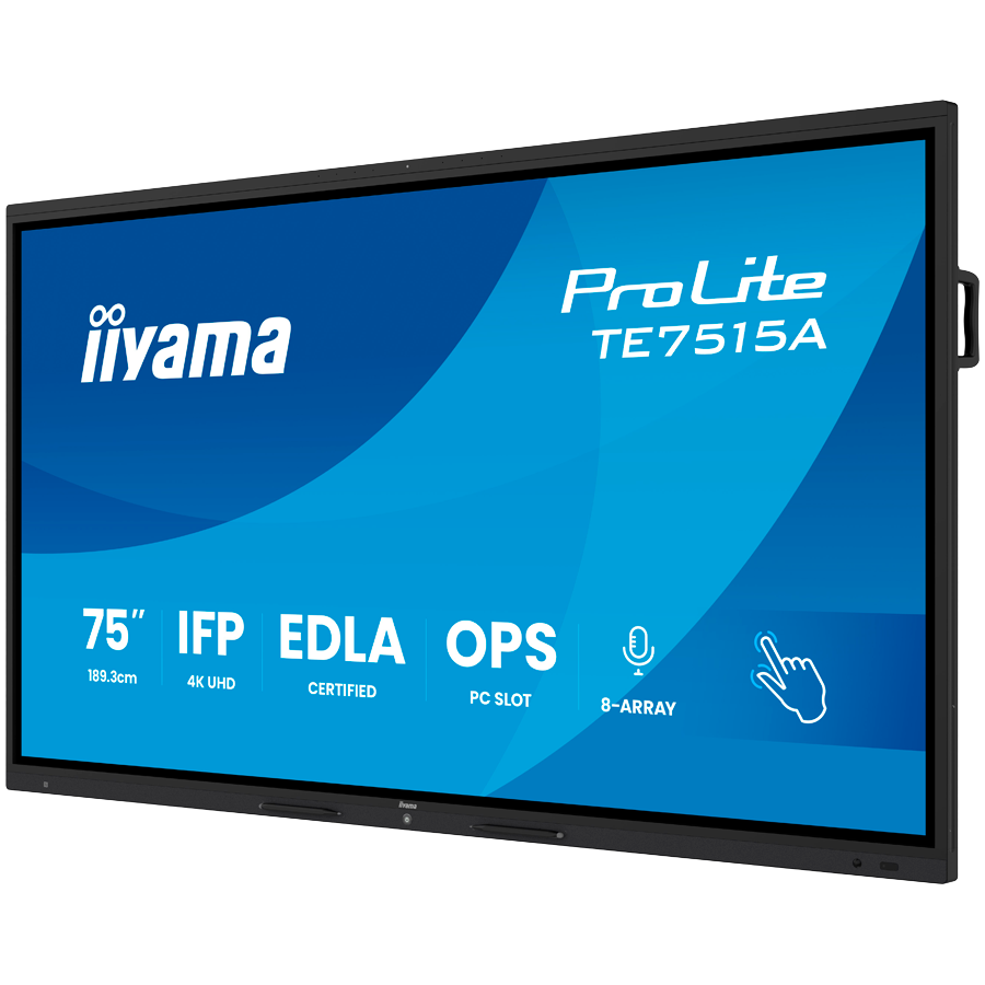 IIYAMA LFD TE7515A-B2AG Interactive Screen 75" IPS 4K 16:9 550cd 1200:1 8ms DeepContrast Touch 40pt iiWare 21E Android 14 OS - Slika 3