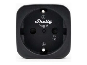 SHELLY Plug M Black 4-pack Plug