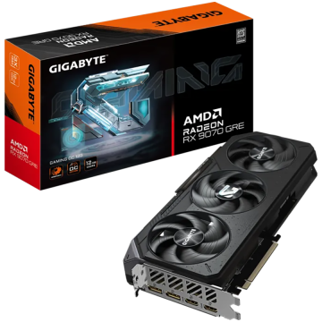 GIGABYTE Video Card AMD Radeon RX 9070 GRE GAMING OC 12G, 12GB GDDR6, 192bit, HDMI, DP