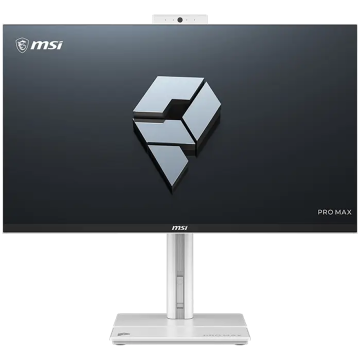 All In One MSI PRO MAX 27TP Z, 27" IPS FullHD Touchscreen, 120Hz, AMD Ryzen 7 255, Integrated AMD Radeon Graphics, 16GB, 512 GB NVMe PCIe SSD, FreeDOS, Webcam 5 MP, 2 x 3W Speaker, 1x DP, 1x HDMI, 2x USB 2.0, 2x USB 3.2 Gen 2, 1x USB 3.2 Gen 1, VESA, White