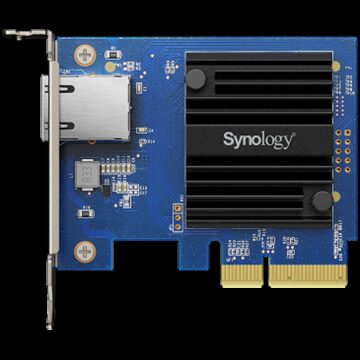Synology E10G30-T1 Single-port 10GbE 10GBASE-T add-in card for Synology systems, PCIe 3.0 x4, Low Profile and Full Height, 5 years warranty