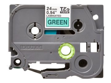 BROTHER TZE751 tape black/green 24mm 8m