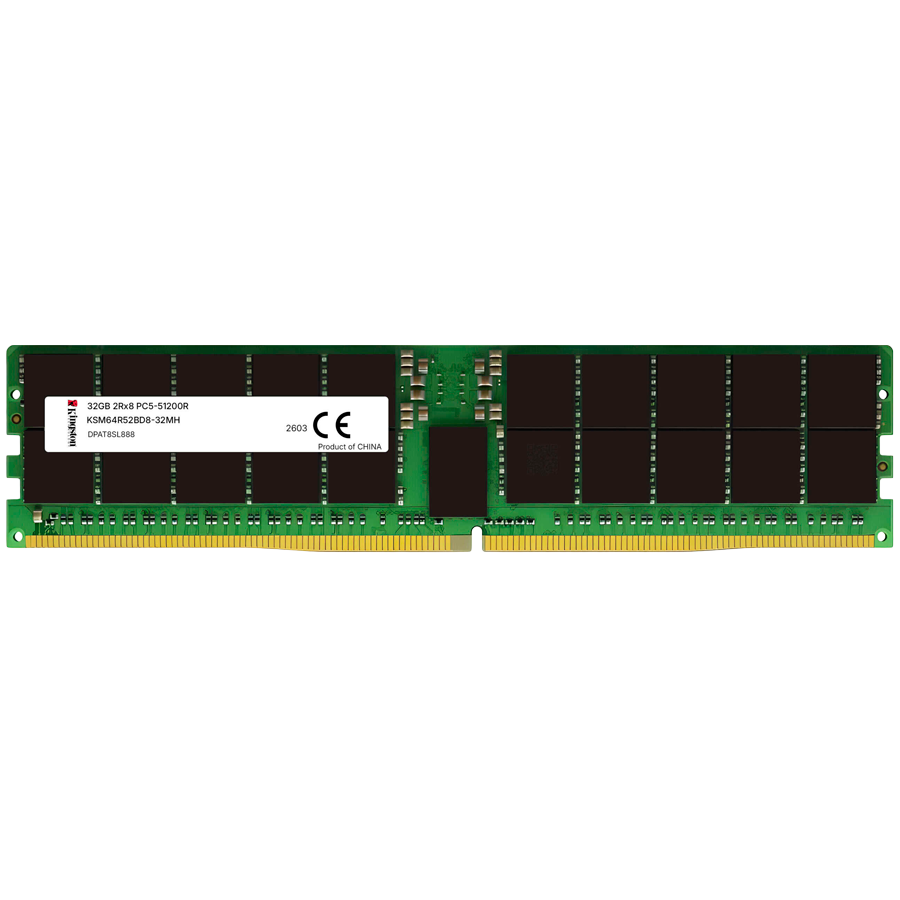 KINGSTON 32GB 6400MT/s DDR5 ECC Reg CL52 DIMM 2Rx8 Micron H